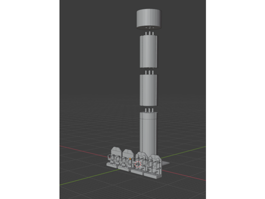 intamin drop tower lego by mpallison64 compatible ride lowrider2 theme park 3d print model - Mito3D