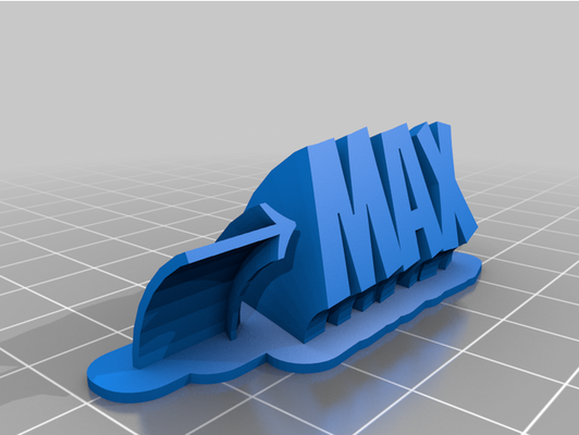 max 2 by gjf1957 personalizzato 3d print model - Mito3D