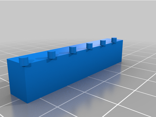 lego compatible 1x6 by abonnieren angepasst 3d print model - Mito3D