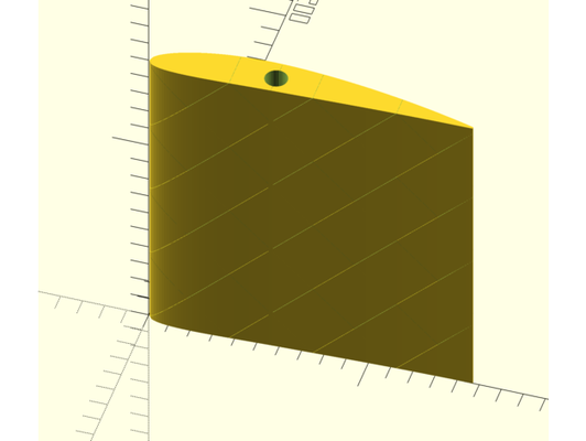 parametrisch druckbar naca flügel by verabscheuungswürdig flugzeug openscad 3d print model - Mito3D