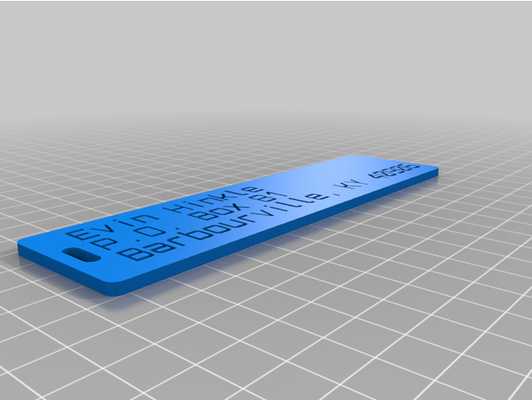 my personalizzato personalizzatore versione of bagaglio etichetta by evin113411 3d print model - Mito3D