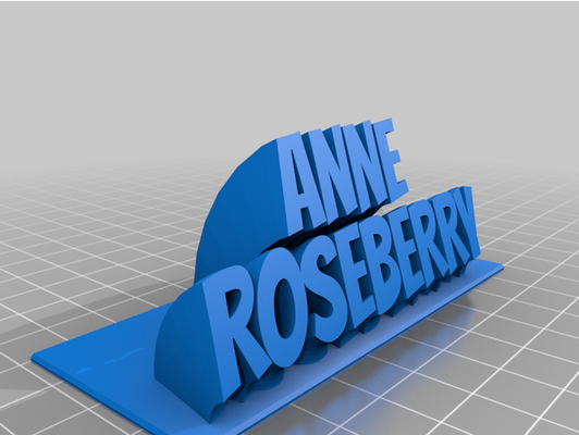 anne by adog personalizzato 3d print model - Mito3D