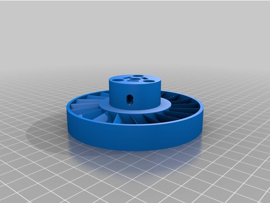 3d gedruckt turbine video by letprintyt 3d print model - Mito3D