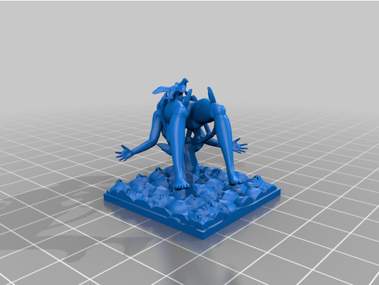 morte fille survivant kdm by bain ponté royaume mort monstre 3d print model - Mito3D