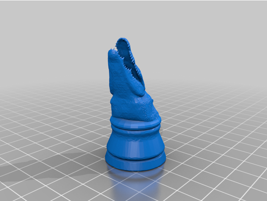 schach krokodil by kazo65 varianten fee 3d print model - Mito3D