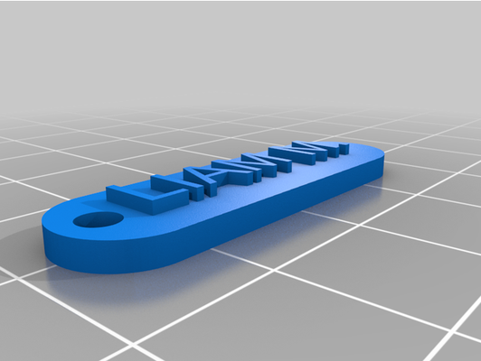 my personalizzato portachiavi openscad by robertmccu 3d print model - Mito3D