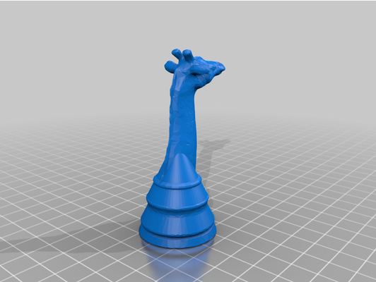 schach giraffe by kazo65 varianten fee 3d print model - Mito3D