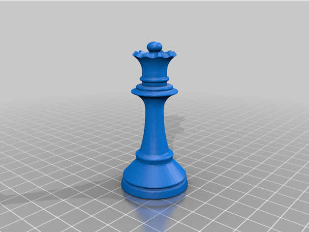 schach königin by kazo65 stück 3D print model - Mito3D