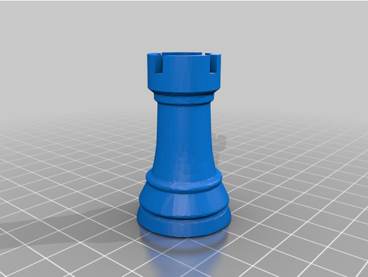 schach turm by kazo65 stück 3d print model - Mito3D