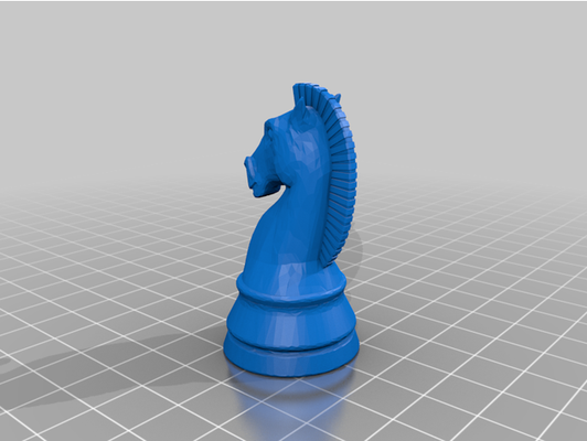 schach ritter by kazo65 stück 3d print model - Mito3D