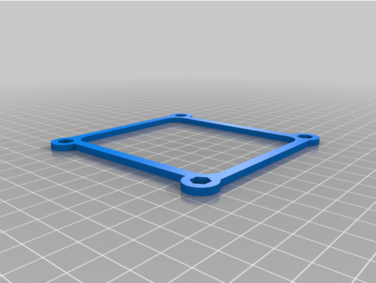 placa trasera lga 2011 0 by datos cero 3d print model - Mito3D