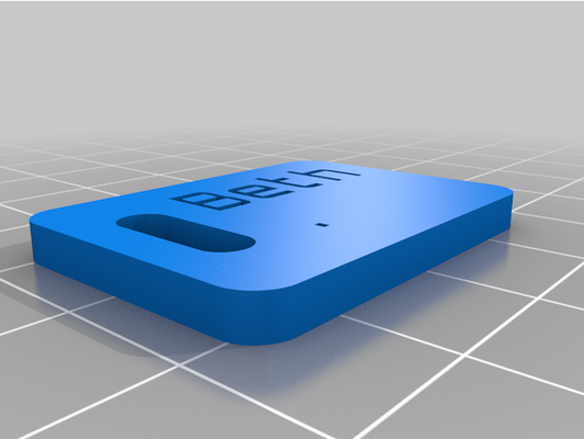 my personalizzato personalizzatore versione of bagaglio etichetta by mcnole 3d print model - Mito3D