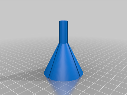 rifled & vented funnel by yeffsie fastprint quick vent vortex 3d print model - Mito3D