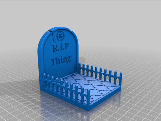 cose posto by smoglet lapide thing matic mercoledì addams 3d print model - Mito3D