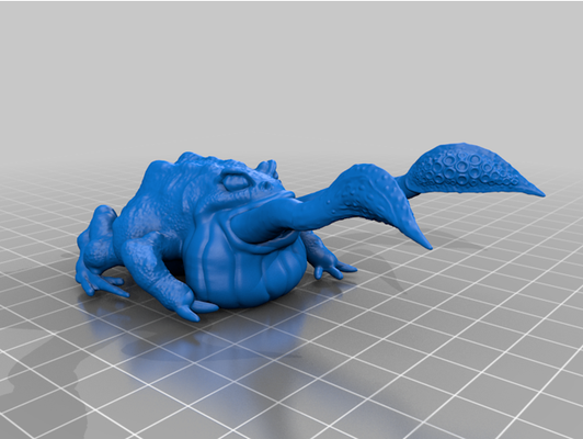 eldritch dev kurbağalar öküzcülük by inek fanboi cthulhu dnd minyatür korku diyar of geth 3d print model - Mito3D