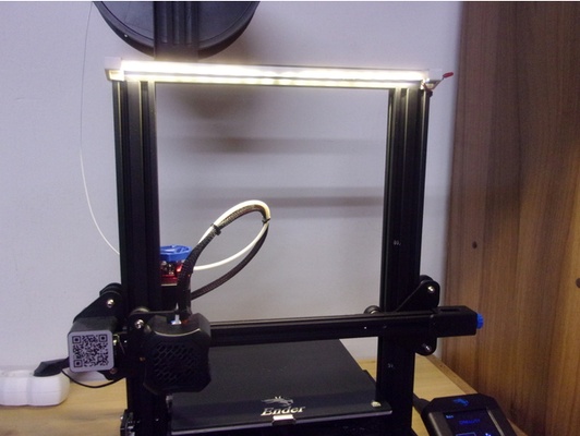 led strip light ender-3 series printers by toth antal ender3v2 ender 3 upgrade ender3 3d print model - Mito3D