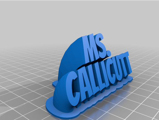 callicutt by lukeblack1 personalizzato 3d print model - Mito3D