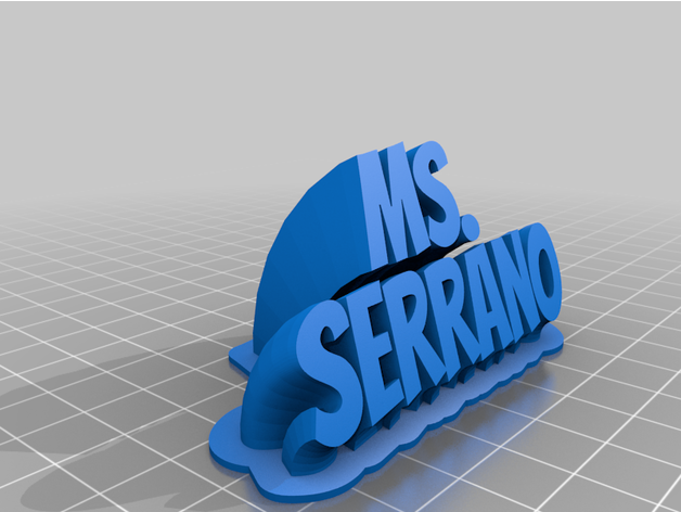 serrano by lukeblack1 personalizzato 3D print model - Mito3D