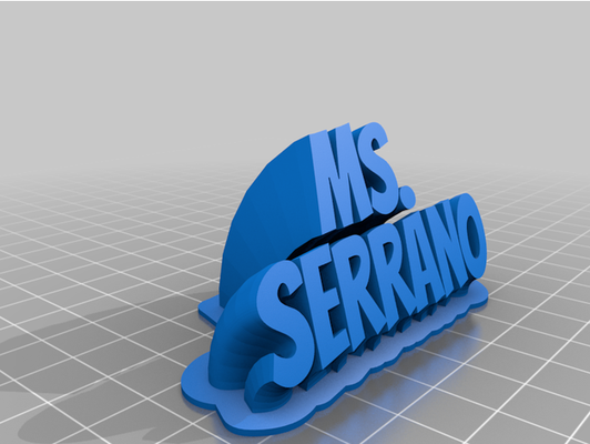 serrano by lukeblack1 personalizzato 3d print model - Mito3D