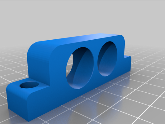 pex external pipe mounting bracket by rhadsall 3d print model - Mito3D