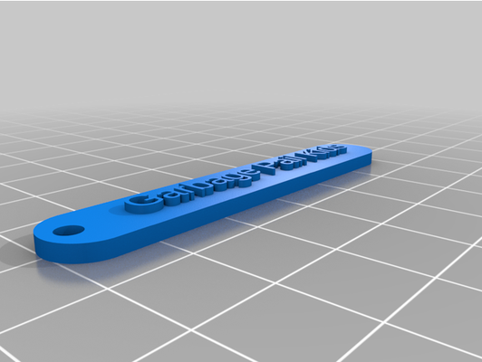 my personalizado llavero openscad by thedangeruss1 3d print model - Mito3D