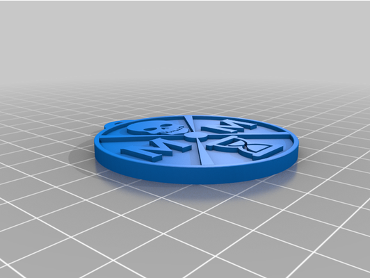 memento mori medallion by under1aker 3d print model - Mito3D