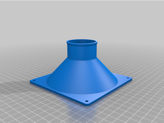 my customized duct pipe adaptor small printbeds by gatenkaas 3d print model - Mito3D