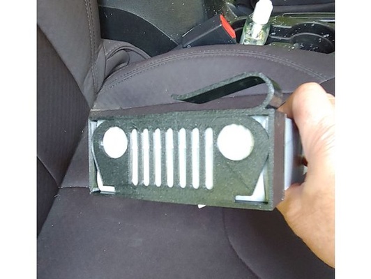 custom jeep visor tissue box mount by tlyons 3d print model - Mito3D