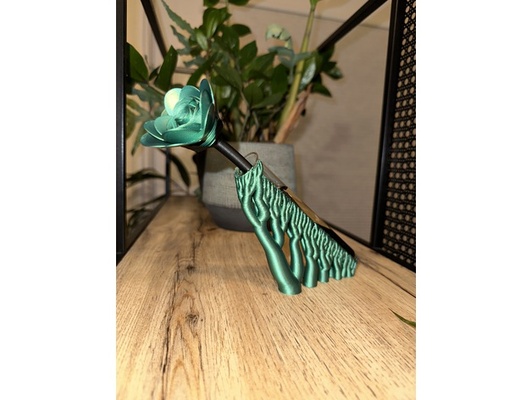 test-tube vase tree support by tueftlerbox flower testtube testtubeholder testtubestand 3d print model - Mito3D