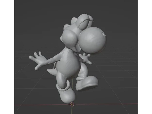 yoshi limpiado up by vengador ácido 3d print model - Mito3D