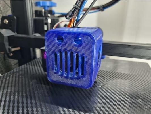 ender 3 v2 neo hotend copertina guaina robot rilavorazione 4020 by lukeatmything creality fan sudario 3d print model - Mito3D