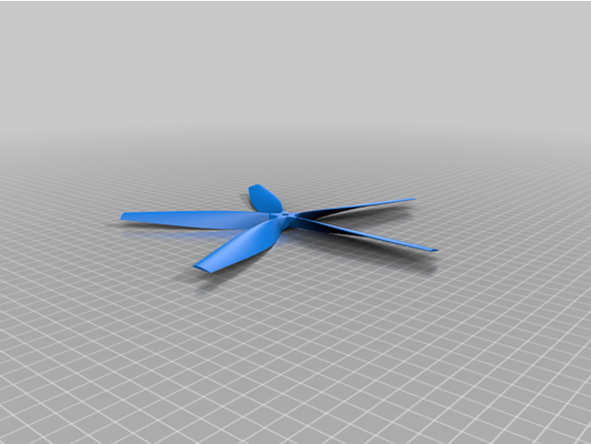 9x6 5 blade propellor by smegulater customized 3d print model - Mito3D