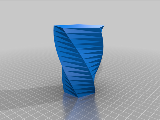 my customized twisted polygon vase by monqoba 3d print model - Mito3D