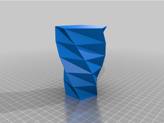 my angepasst verdrehte polygon vase1 by besiege 3d print model - Mito3D