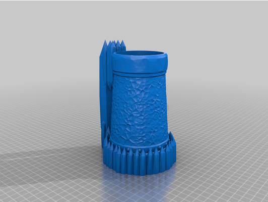 crytal stein by ryan5648 bierhalter halter unterstützung cool coozie kristall tasse 3d print model - Mito3D