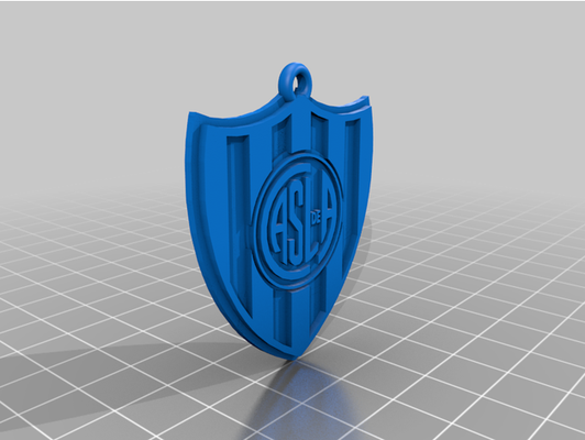 llavero san lorenzo by sozinho 3d argentina escudos futbol lourenço 3d print model - Mito3D