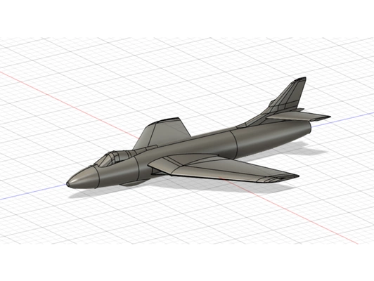 hausierer jäger f6 by abonnieren flugzeug jet rc 3d print model - Mito3D