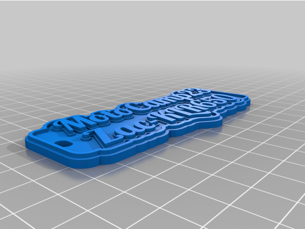 my keychain by exportagreenmuerte personalizado 3D print model - Mito3D