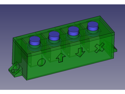 bedienung taste panel virtuell flipper maschine by wakuhn arkade kabinett teile retro 3d print model - Mito3D