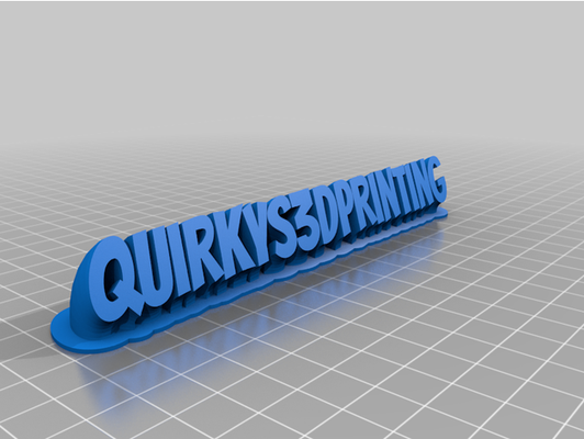 my personalizado varrendo 2 line prato texto by quirkys3dprinting 3d print model - Mito3D