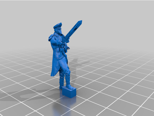 dkok comisario by robotacap3d 32mm 40k martillo guerra miniatura mesa juego azar warhammer40k 40000 fantasía 3d print model - Mito3D