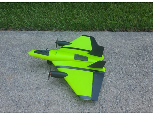 wütend hornisse prüfung stücke 600mm differential schub fliegend flügel by the3vilroyce 9g servo flugzeug batterie fliege lipo radio steuerung rc 3d print model - Mito3D