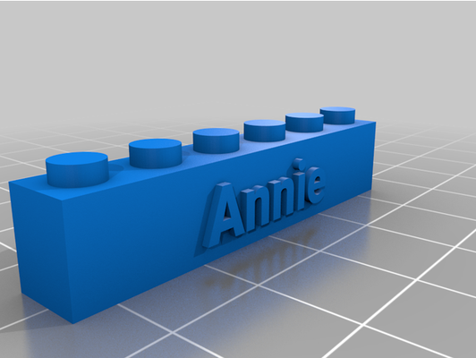 my personalizado lego compatible annie by sem656 3d print model - Mito3D