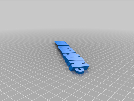 my personalizado iamburny texto chaveiro by naughty1 3d print model - Mito3D