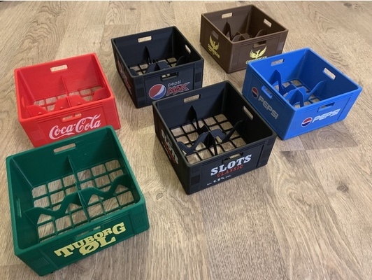 bière boîte 4 pack by jeskr porte bière canettes coca cola pepsi max tuborg 3d print model - Mito3D