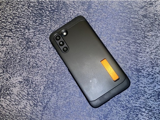 suporte spigen caso bainha by dtylerb celular célula phone galáxia pontapé móvel s21 s21fe fe samsung smartphone ficar pé 3d print model - Mito3D