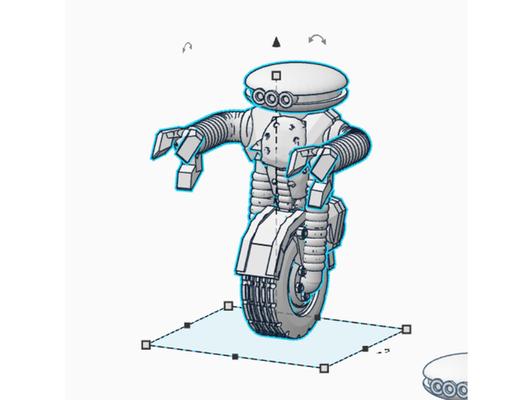 wheelie bot by ellie walküre 28mm parsecs miniatur roboter scifi sternsucher sternengrave 3d print model - Mito3D