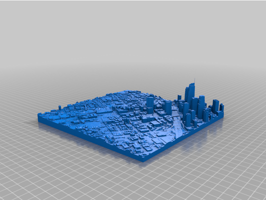 3d modelo of los angeles califórnia amostra by micromisto 3d print model - Mito3D