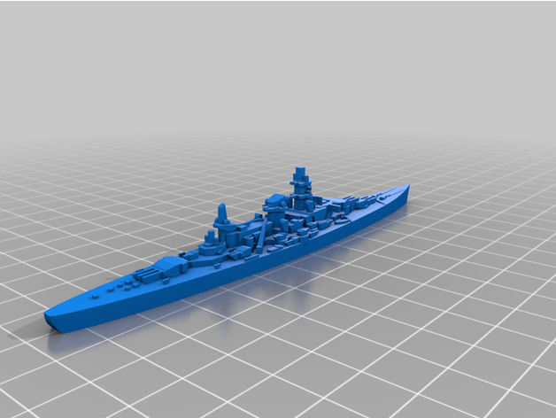 d scharnhorst class navio guerra by fboes poli naval miniatura tampo mesa vitória at mar mundo 2 3D print model - Mito3D