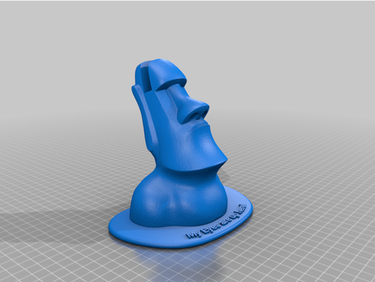 moai brille stand plattform by leben spanien ostern insel kopf sonnenbrille halter unterstützung 3d print model - Mito3D